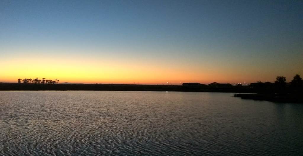 Our lake at dusk